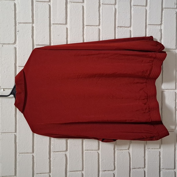 Bon Worth Burnt Orange  Floral Detail Zip Up Jacket. Size XL Petite - Picture 7 of 8